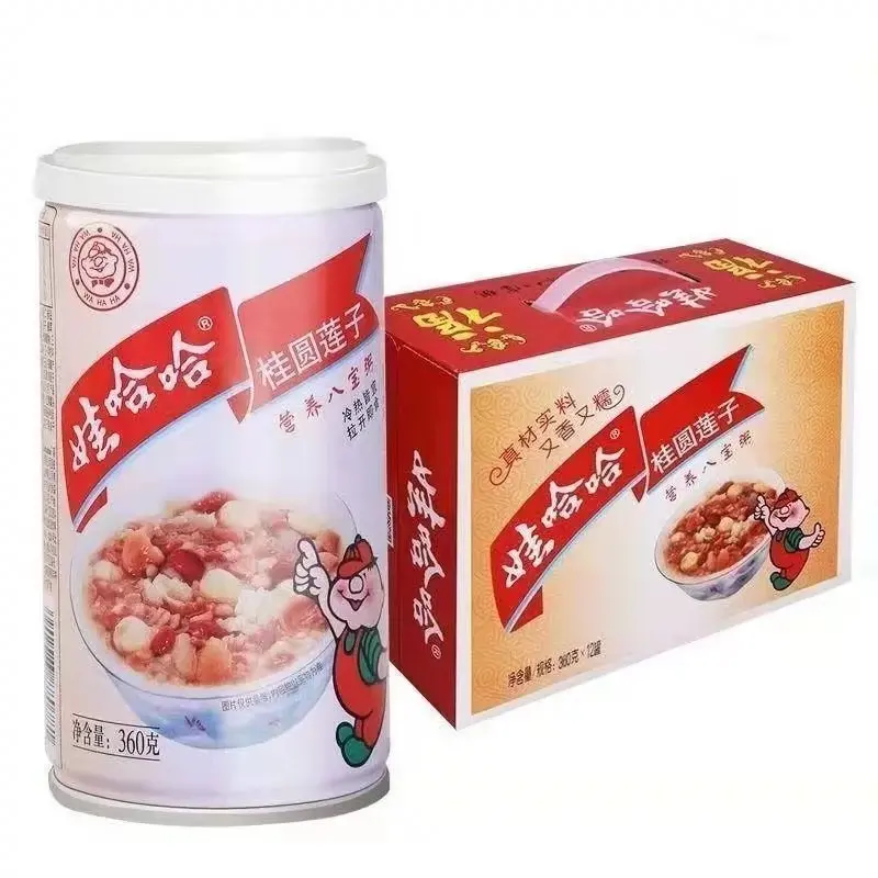 【整箱】娃哈哈 桂圆莲子八宝粥 360ml*12罐/箱