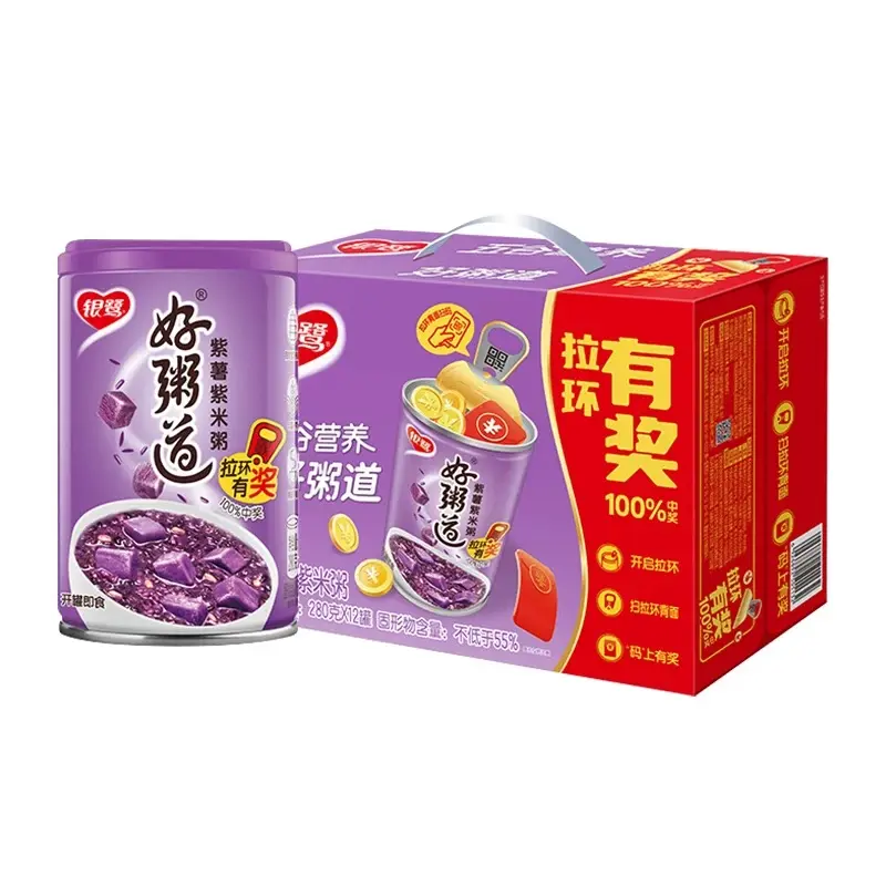 【整箱】银鹭 好粥道 紫薯紫米 280g*12瓶/箱