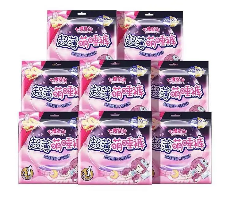 七度空间 超薄萌睡裤 M-L码 2+1片