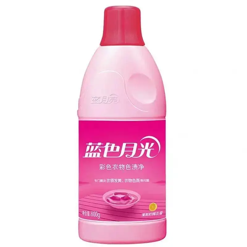 蓝月亮 蓝色月光 彩色衣物色渍净 清新柠檬香 600g