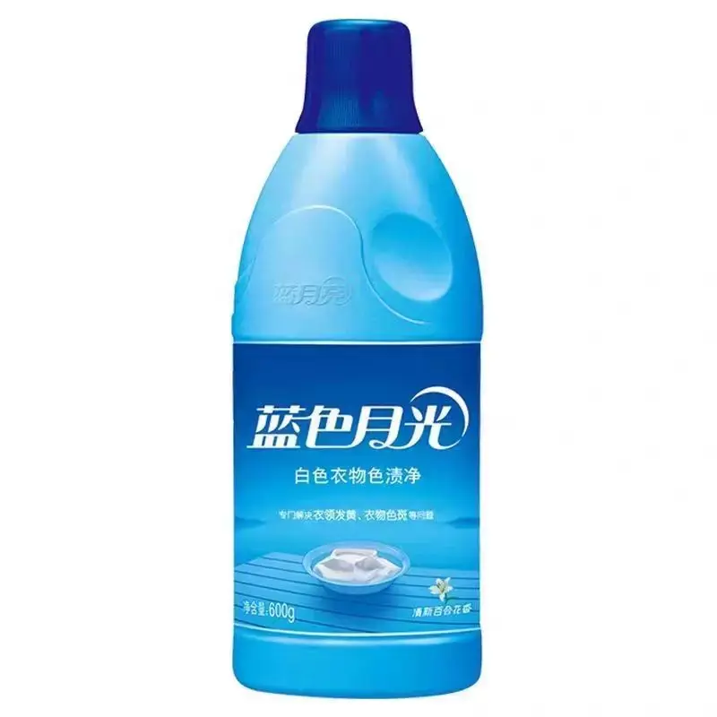 蓝月亮 蓝色月光 白色衣物色渍净 清新百合香 600g