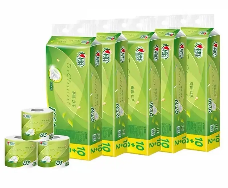 BT2812心相印 茶语丝享 4层筒卷纸 135g*12卷