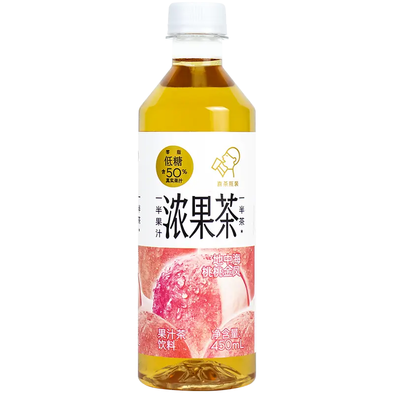 喜茶浓果茶地中海桃桃金凤450ml