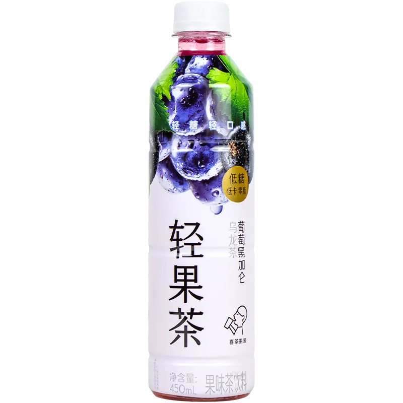 喜茶轻果茶葡萄黑加仑乌龙茶450ml