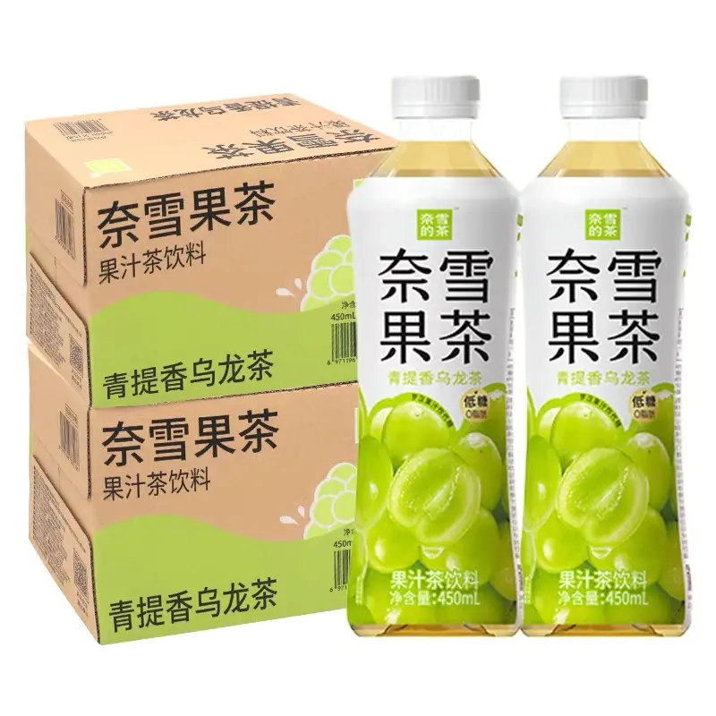 【整箱】奈雪的茶 青提乌龙茶 低糖 450ml*15