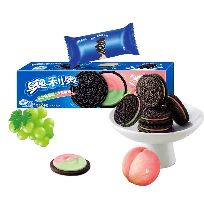 奥利奥 夹心饼干 水晶葡萄+水蜜桃味 97g