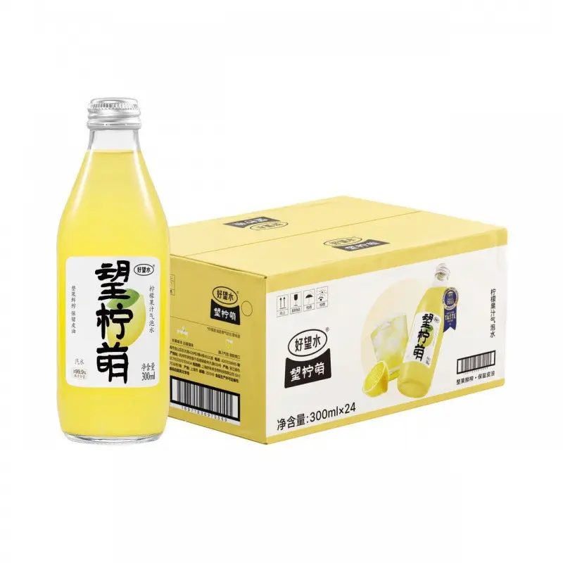 【整箱】好望水 望柠萌气泡水 300ml*24瓶/箱