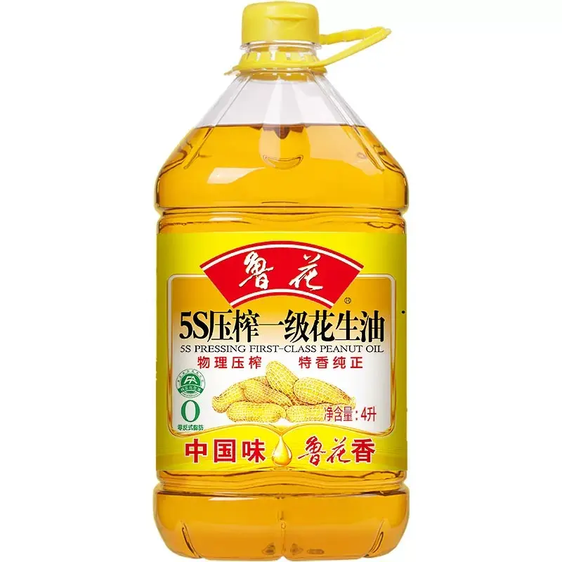 #鲁花 5S压榨一级花生油 4L