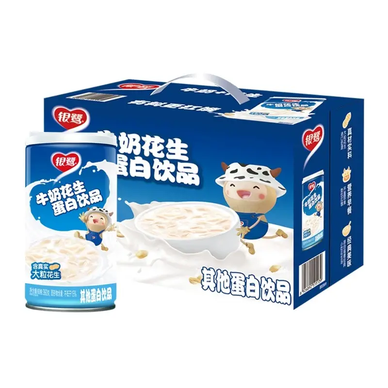 【整箱】银鹭 牛奶花生 360g*12瓶箱