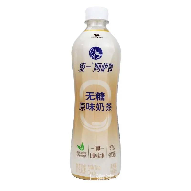 统一阿萨姆无糖原味奶茶500ml