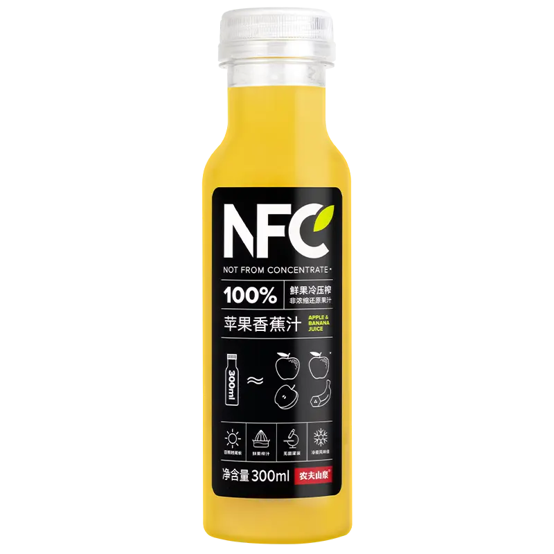 农夫山泉 100%NFC 苹果香蕉果汁 300ML
