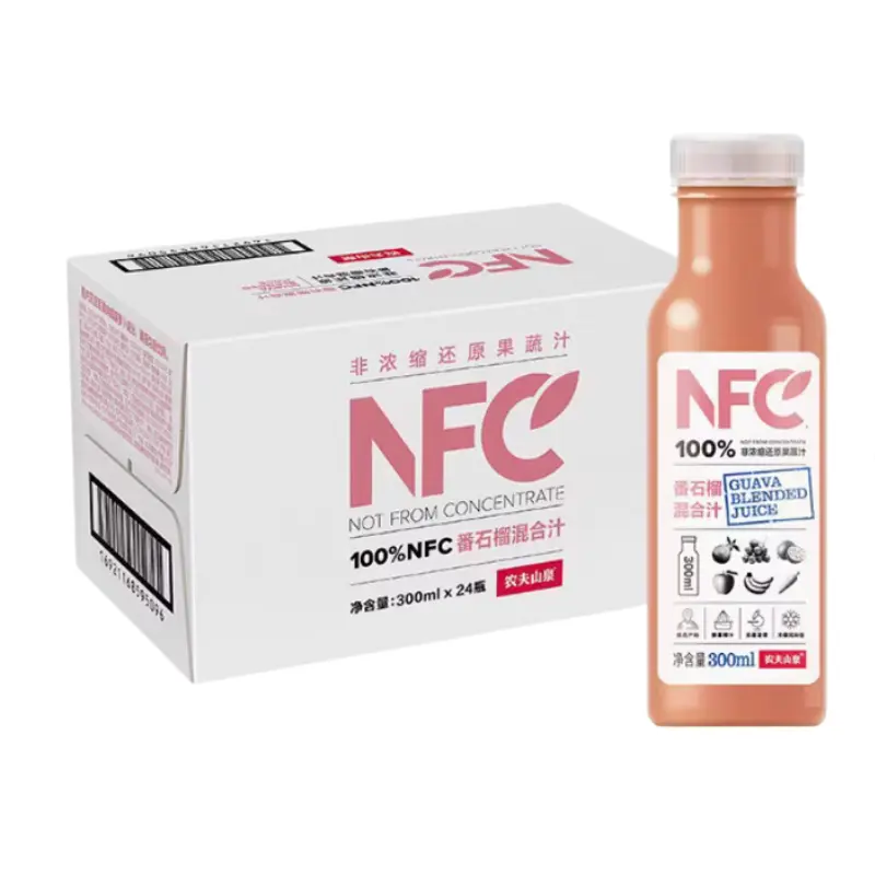 【整箱】农夫山泉 100%NFC番石榴混合汁 300ml*24瓶/箱