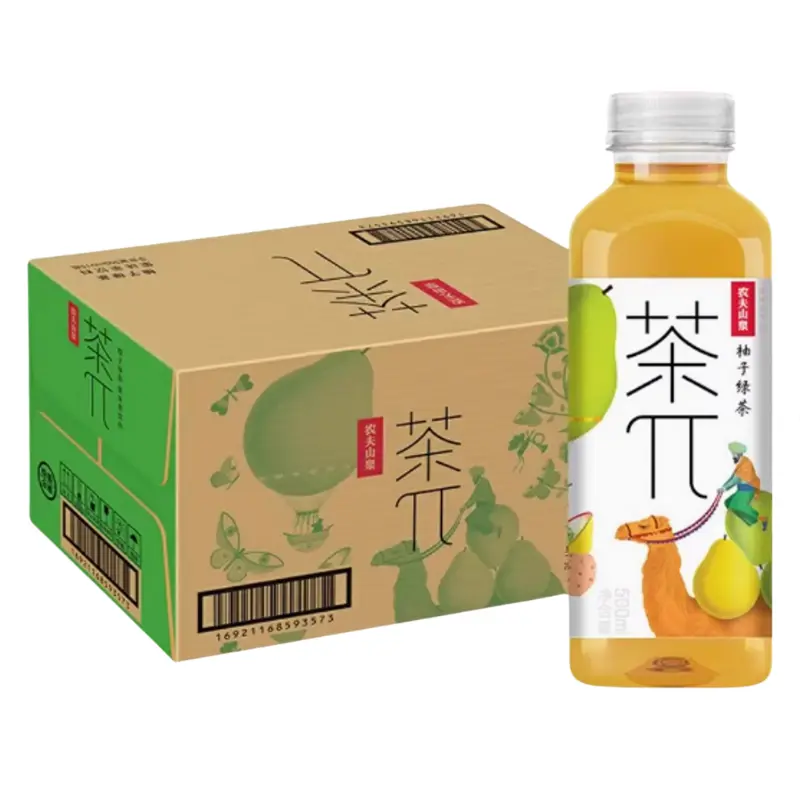 【整箱】农夫山泉 茶π柚子绿茶 500ml*15瓶/箱