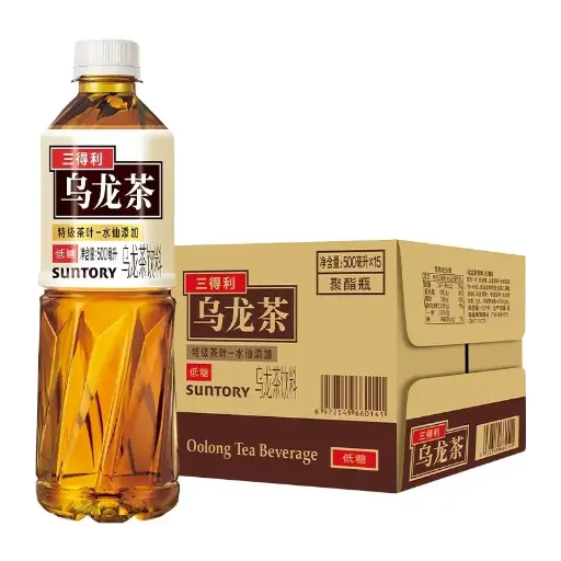 【整箱】三得利 乌龙茶 低糖 500ml*15瓶/箱