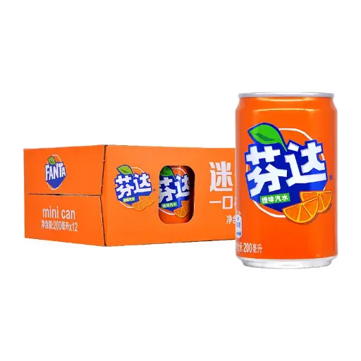 【整箱】可口可乐 迷你罐芬达 200ml*12