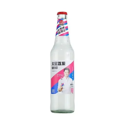 【整箱】大窑荔爱 荔枝味汽水 玻璃瓶 520ml*12瓶/箱