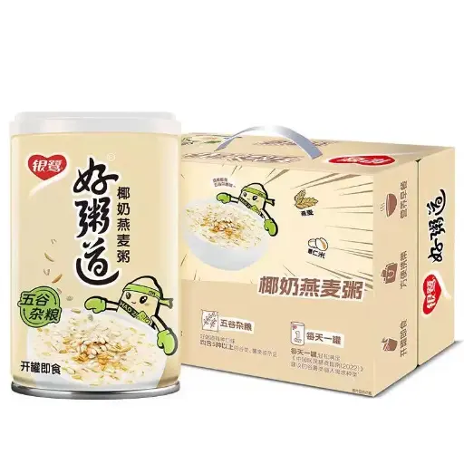 【整箱】银鹭 好粥道 椰奶燕麦 280g*12瓶/箱