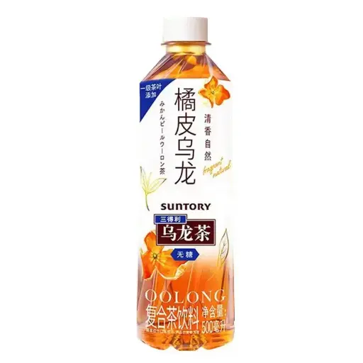 三得利橘皮乌龙茶500ML
