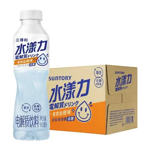 三得利水漾力蜜柑血橙500ML