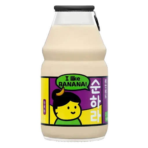 初饮初乐香蕉味牛乳饮品230g