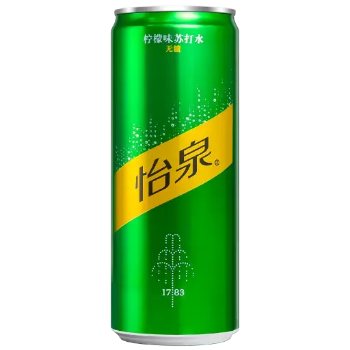 可口可乐怡泉柠檬味苏打水330ML