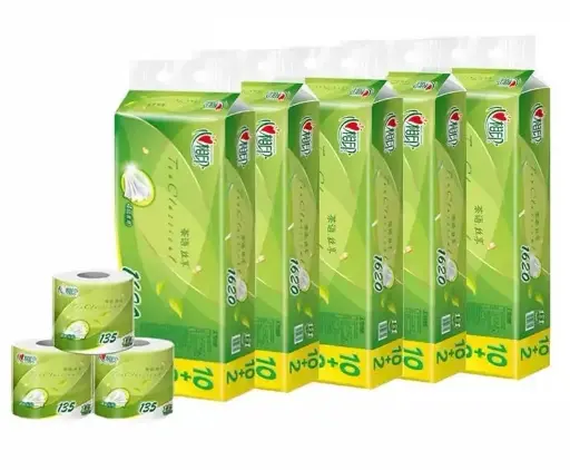 BT2812心相印 茶语丝享 4层筒卷纸 135g*12卷