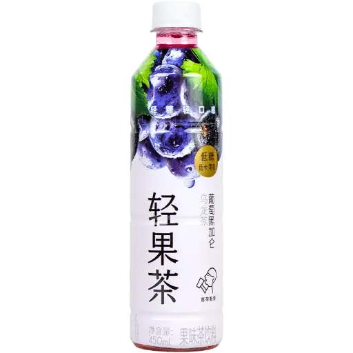 喜茶轻果茶葡萄黑加仑乌龙茶450ml