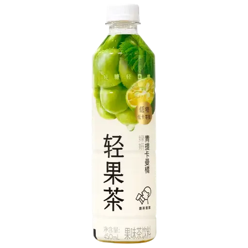 喜茶青提卡曼橘绿研果味茶450ml