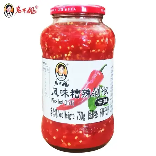 [A6921804701778] 老干妈 风味糟辣剁椒 750g