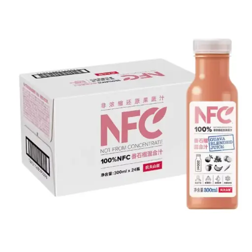 【整箱】农夫山泉 100%NFC番石榴混合汁 300ml*24瓶/箱